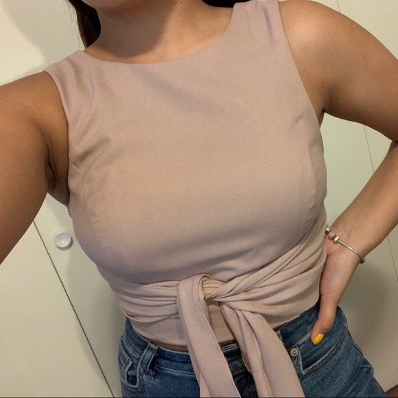 Dusty pink crop top - Picture 1 of 5